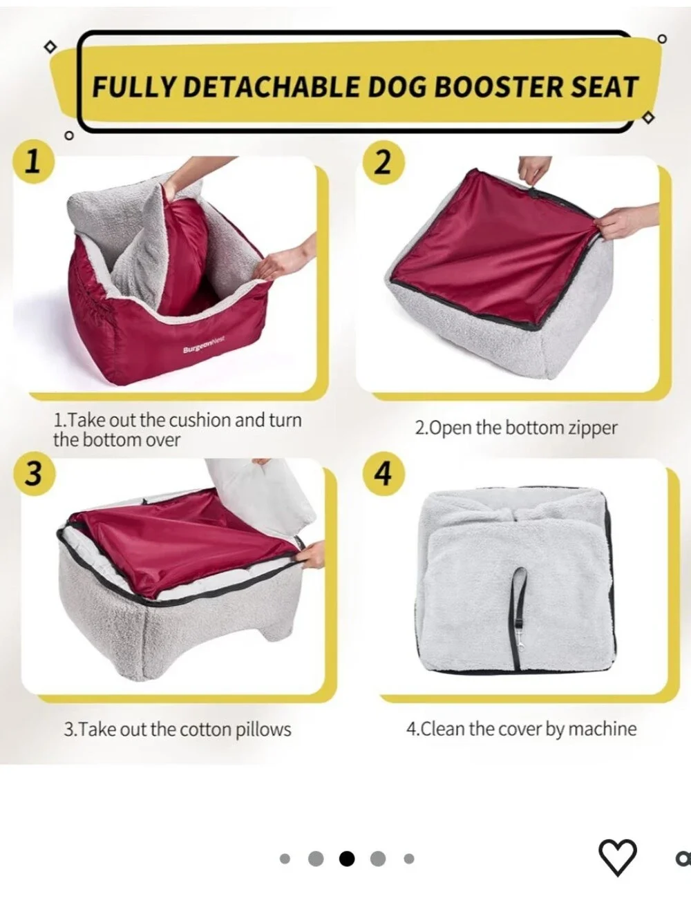 BurgeonNest Dog Car Seat